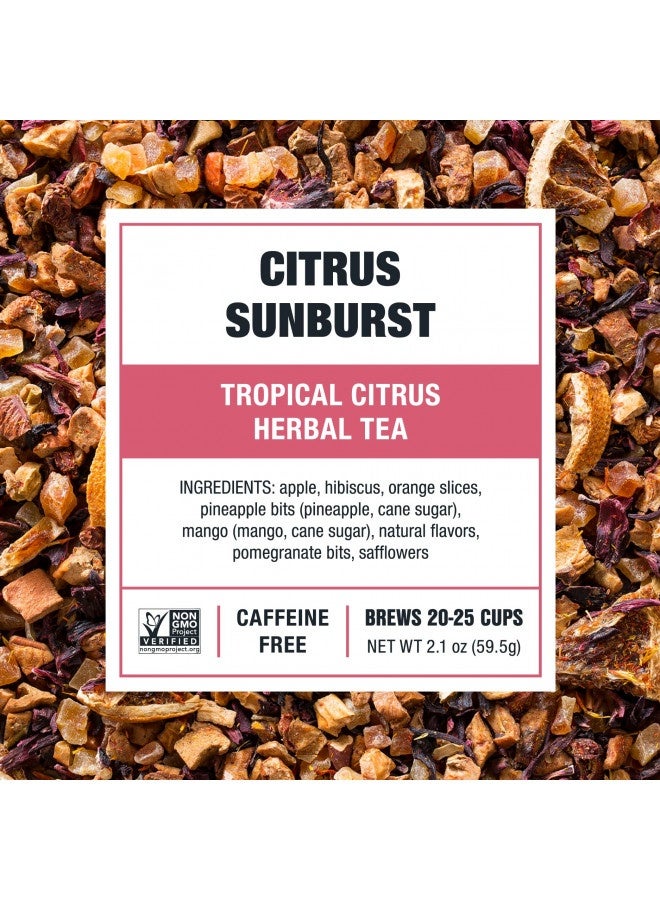 Tiesta Tea Tiesta Tea - Citrus Sunburst, Tropical Citrus Herbal Tea, Loose Leaf, Up To 25 Cups, Make Hot Or Iced, Non-Caffeinated, 2.1 Ounce Resealable Pouch  - Image 3