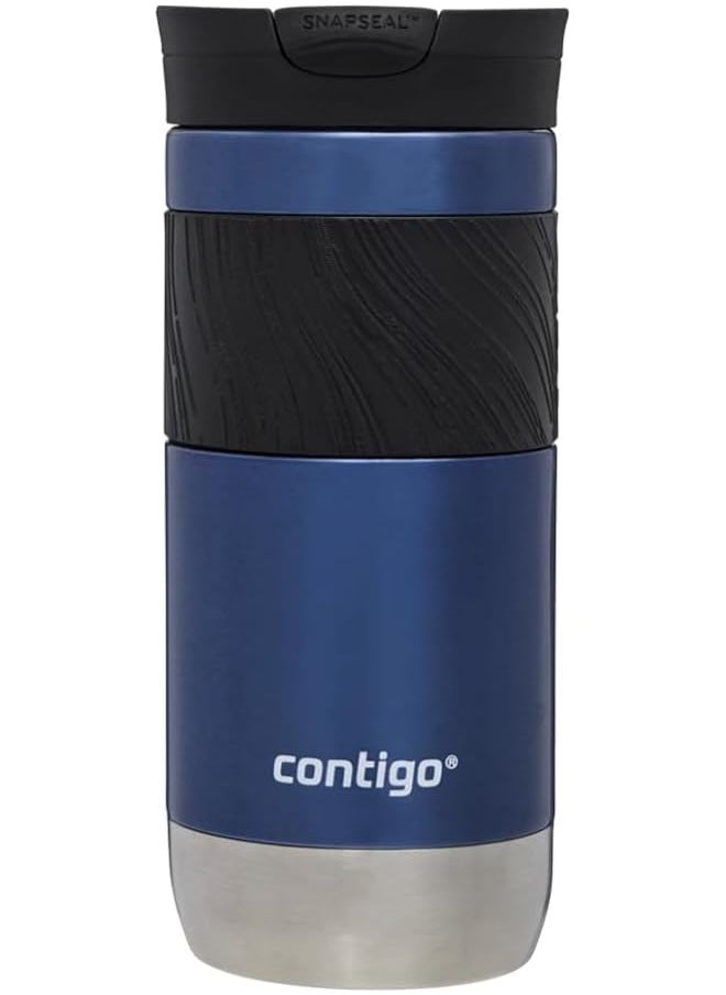 Contigo كوب حراري 2.0 معزول من الفولاذ المقاوم للصدأ مع قفل سريع الغلق كوب قهوة للسفر مقاوم للتسرب بنسبة 100% آمن للغسل في غسالة الأطباق وغطاء خالٍ من مادة BPA يحافظ على المشروبات دافئة لمدة تصل إلى 6 ساعات 470 مل  - Image 1