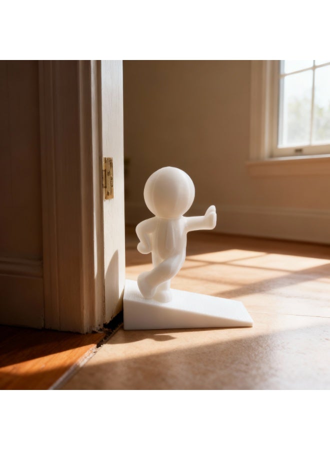 إيقاف باب زخرفي، إيقاف باب لطيف، مكبس باب للمنزل والمكتب، يعمل على جميع الأسطح، غير خدش، قبضة قوية (صغير B) - Image 1