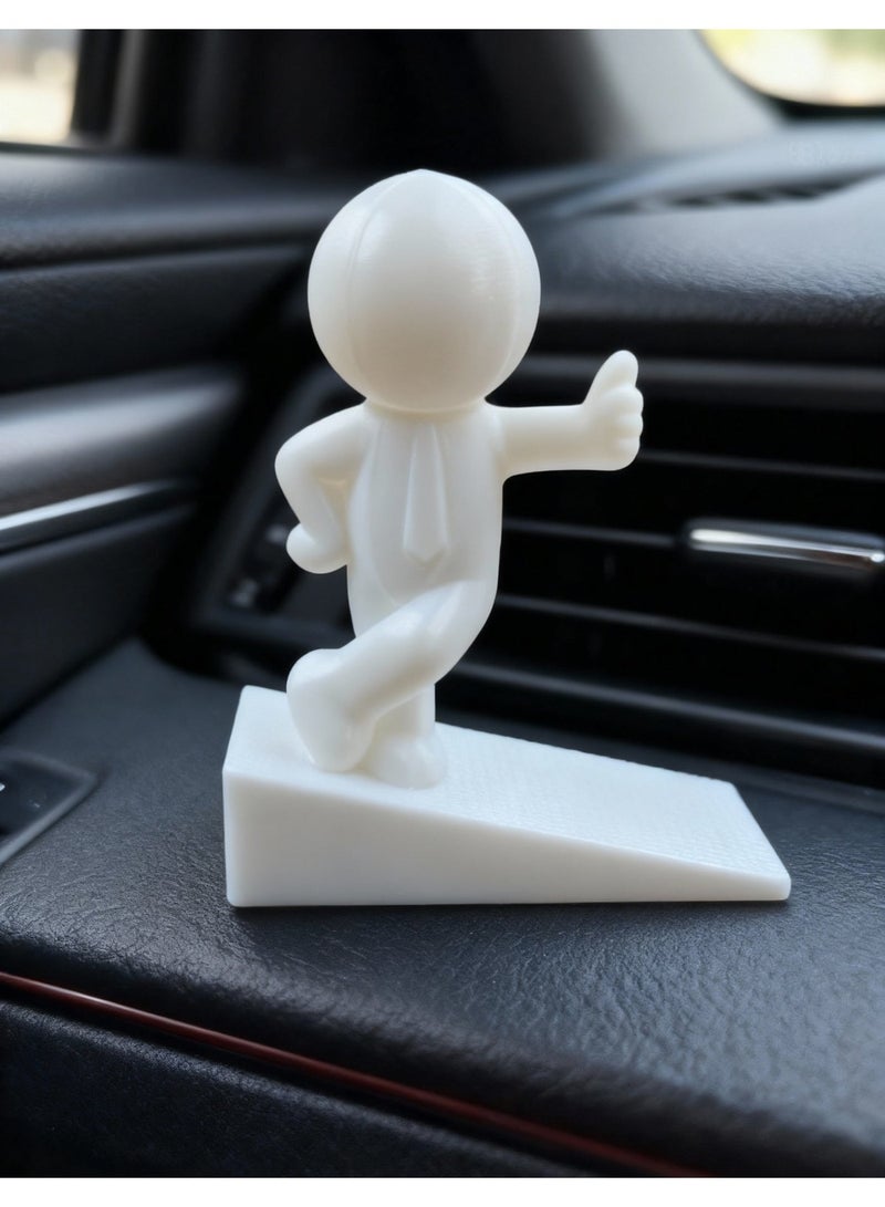 إيقاف باب زخرفي، إيقاف باب لطيف، مكبس باب للمنزل والمكتب، يعمل على جميع الأسطح، غير خدش، قبضة قوية (صغير B) - Image 2