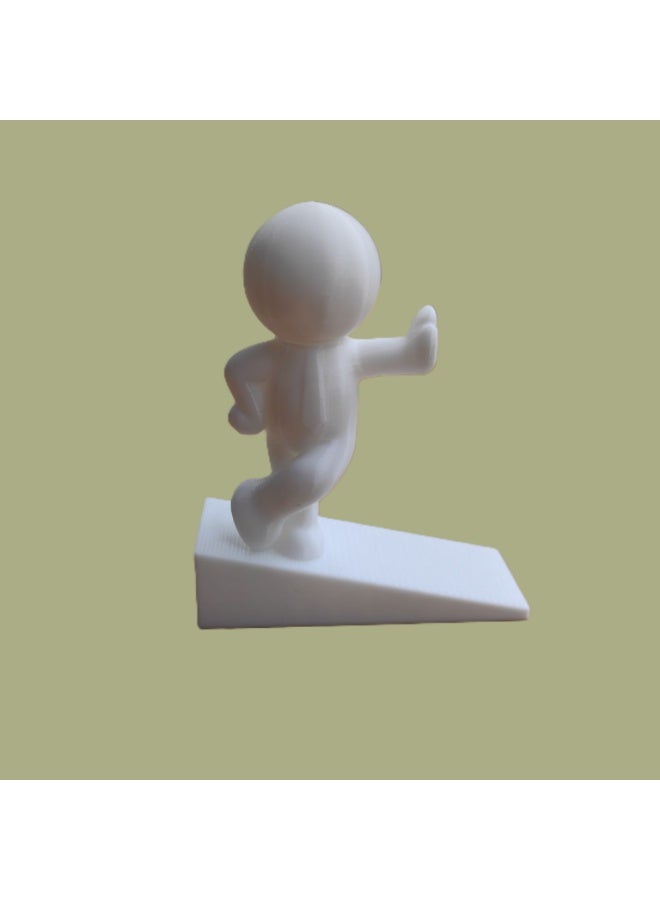 إيقاف باب زخرفي، إيقاف باب لطيف، مكبس باب للمنزل والمكتب، يعمل على جميع الأسطح، غير خدش، قبضة قوية (صغير B) - Image 4