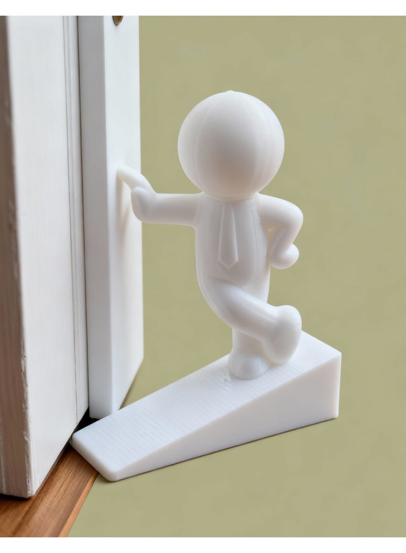 إيقاف باب زخرفي، إيقاف باب لطيف، مكبس باب للمنزل والمكتب، يعمل على جميع الأسطح، غير خدش، قبضة قوية (صغير B) - Image 3