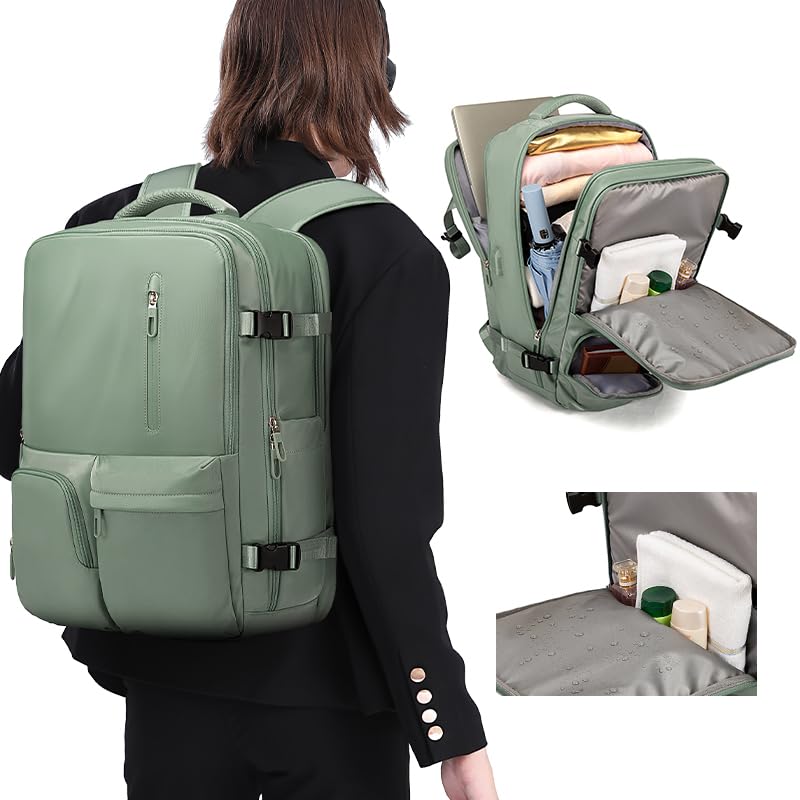 Red Lemon Bange Urban Pack Laptop Backpack for men and women | Multi-Compartment Water Resistant Business Travel Laptop Backpack upto 17" (GRN) - Image 2