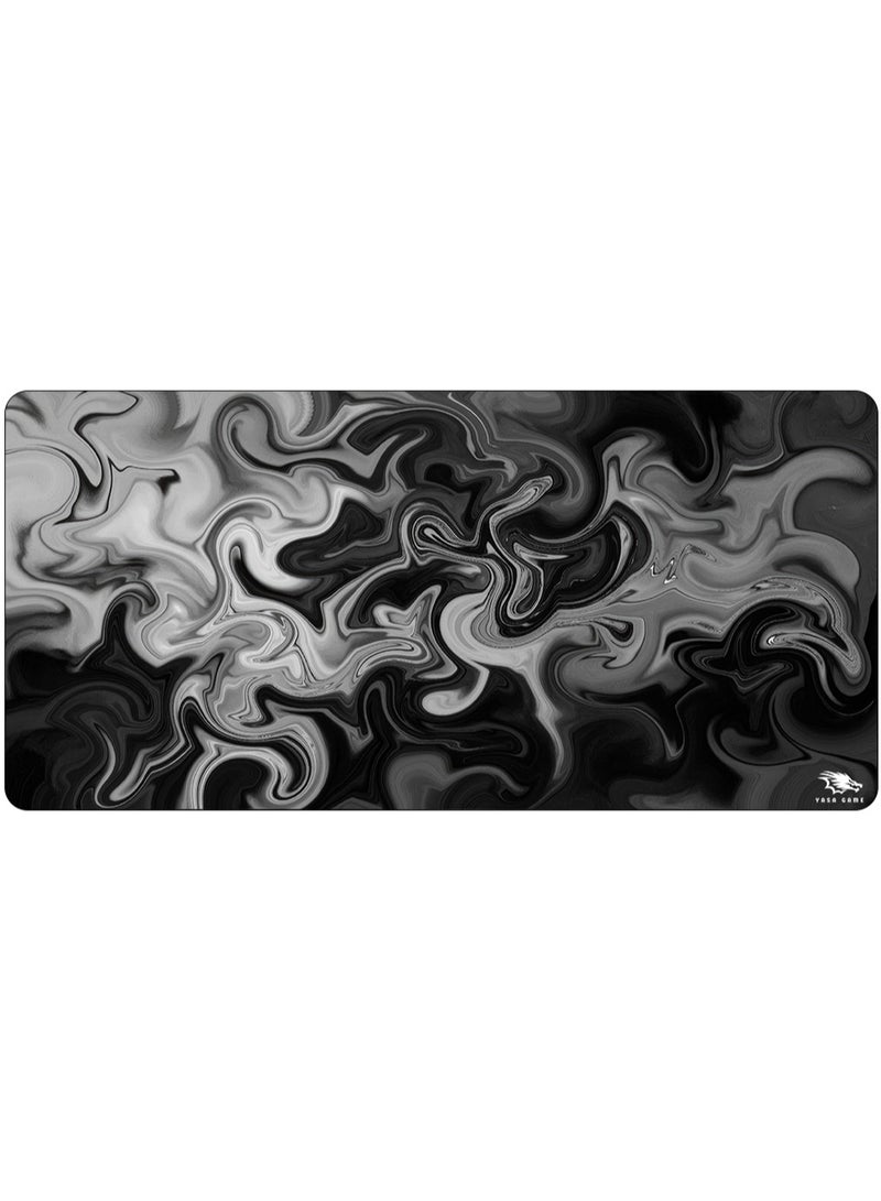 YASA GAME Extended Large Gaming Mouse Pad 120 X 60 cm XXL Full Desk Art style & Mousepad Non-Slip Rubber Base Big Keyboard Mat with Stitched Edges water resist for Gaming from Yasa ( Fog ) - Image 1