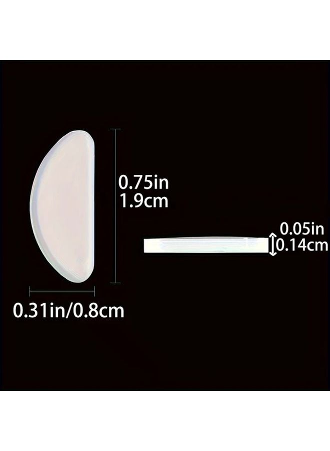 20 قطعة من وسادات الأنف السوداء للنظارات من المطاط المضاد للانزلاق، لتخفيف الضغط على الأنف ومنع السقوط - Image 4