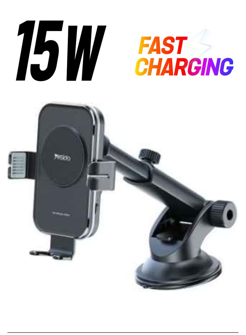 ELTRAZONE 15w Wireless Fast Charging Smart Recognition Wireless Phone Holder - Image 1