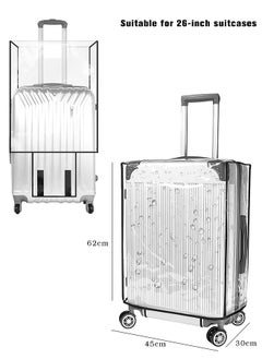 Lemon Waterproof Travel Luggage Cover, Suitcase Protector Clear,  Waterproof and Dustproof  (26Inch)  - Image 1