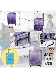 Lemon Waterproof Travel Luggage Cover, Suitcase Protector Clear,  Waterproof and Dustproof  (26Inch)  - Image 3