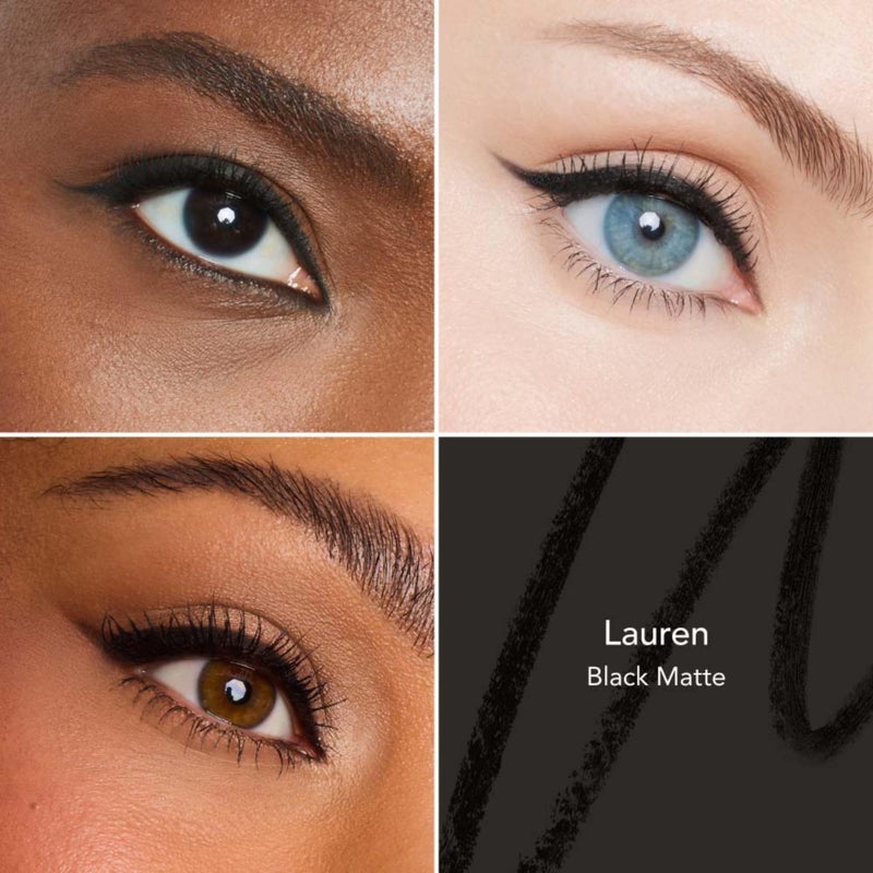 Thrive Causemetics Infinity Waterproof Eyeliner Pencil, Built In Sharpener & Smudge Tip, Long Lasting, Smudge Proof, Hyaluronic Acid & Shea Butter, Vegan & Cruelty Free, Lauren (Black Matte) - Image 3