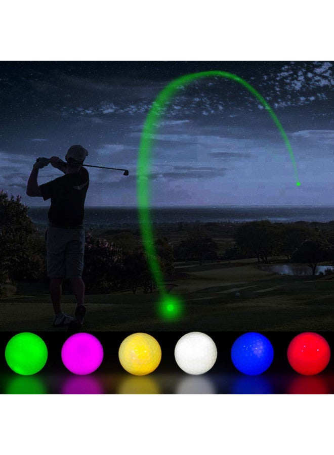 THIODOON THIODOON Glow in The Dark Golf Balls Light up Led Golf Balls Night Golf Gift Sets for Men Kids Women 3 Pack Upgraded Timer Resettable (Red& Green& White) - Image 4