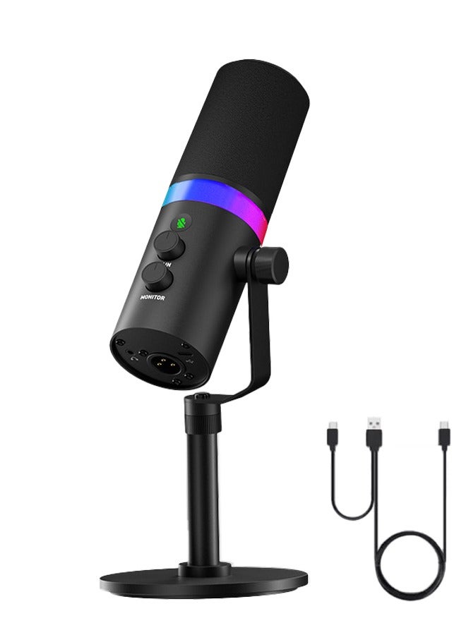 Joshberg NV7 USB Gaming Microphone Condenser Mic with Boom Arm for PC PS4/ PS5/Mac/Phone,with Touch Mute RGB Lighting for Streaming,Podcasting - Image 1