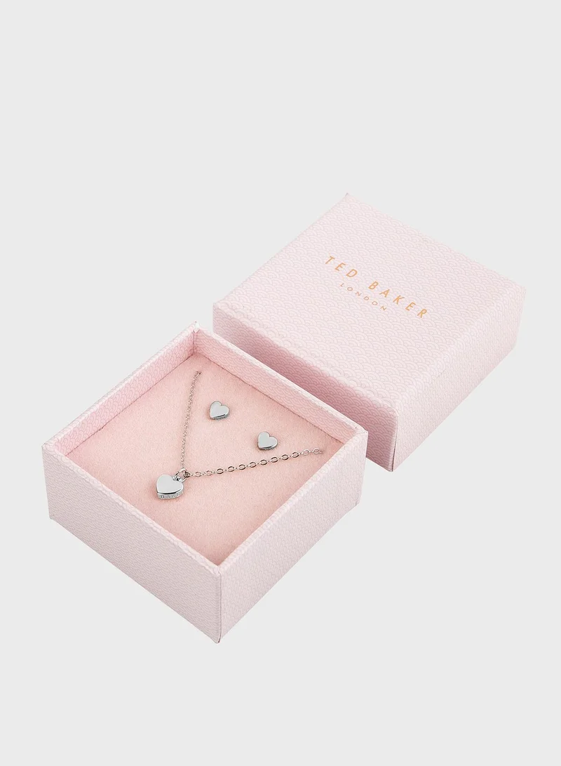 Ted Baker Amoria Sweetheart Necklace+Earrings Set