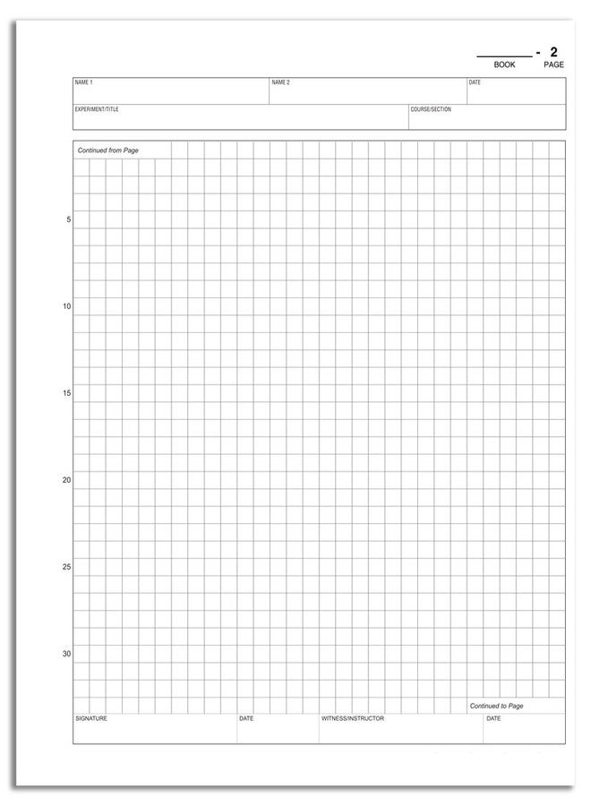 BookFactory Carbonless Student Lab Notebook - 75 Sets of Pages (8.5'' X 11'') (Duplicator) - Scientific Grid Pages, Durable Translucent Cover, Wire-O Binding (Made in USA) - Image 5