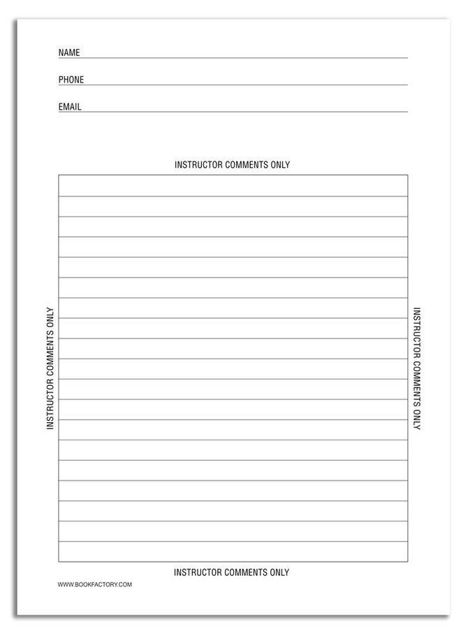 BookFactory Carbonless Student Lab Notebook - 75 Sets of Pages (8.5'' X 11'') (Duplicator) - Scientific Grid Pages, Durable Translucent Cover, Wire-O Binding (Made in USA) - Image 2