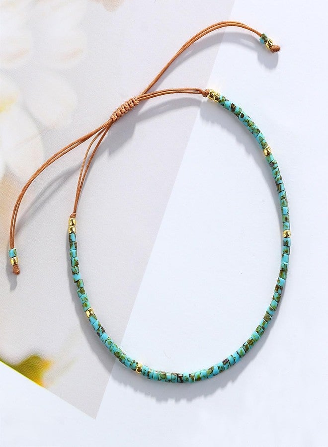 KELITCH Women Bracelets Seed Beaded Handmade Adjustable Chain Friendship Bracelets for Women - Image 3