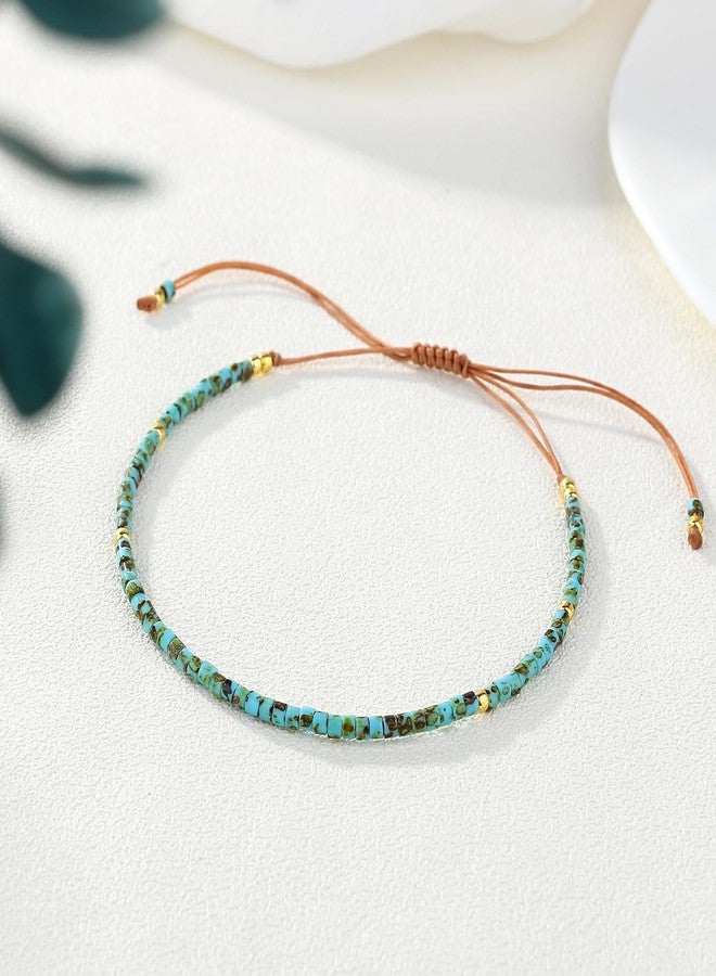 KELITCH Women Bracelets Seed Beaded Handmade Adjustable Chain Friendship Bracelets for Women - Image 2