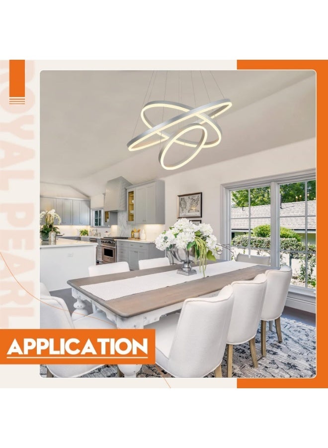 AFN Modern LED Pendant Ceiling Light with Artistic Loop Design, Energy Efficient Hanging Lamp for Living Room, Dining Area, Bedroom & Office Decorative Lighting Fixture - Image 3