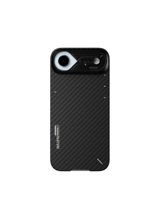 Aulumu New Apple Iphone 17 Air High-energy Ultra-thin Kevlar Aramid Fiber Magnetic Cooling Phone Case Magsafe Protective Case - Image 4