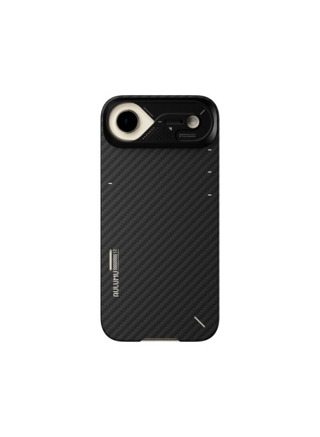 Aulumu New Apple Iphone 17 Air High-energy Ultra-thin Kevlar Aramid Fiber Magnetic Cooling Phone Case Magsafe Protective Case - Image 5