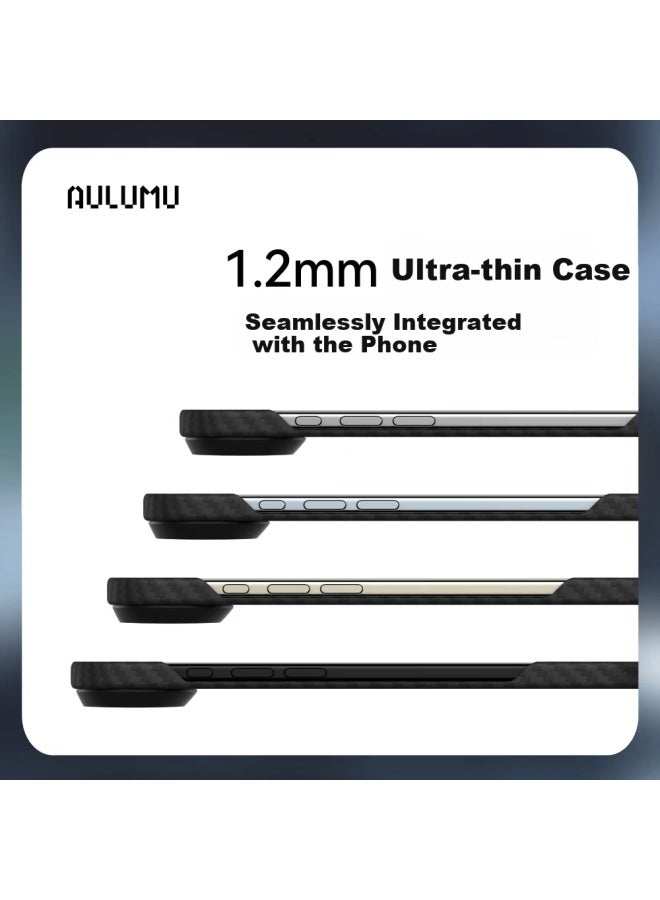 Aulumu New Apple Iphone 17 Air High-energy Ultra-thin Kevlar Aramid Fiber Magnetic Cooling Phone Case Magsafe Protective Case - Image 2