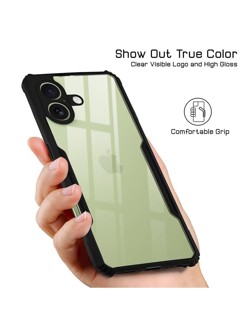 Case Up Case Compatible with Apple iPhone 17 Crystal Clear Tactical Back Cover Case With 360 Degree Protection, Shockproof Bumper Protective Phone Cover, Anti-Scratch Hard PC Back (Clear) - Image 4