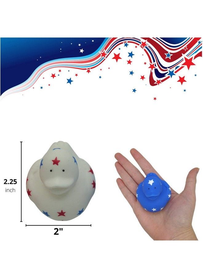 4E's Novelty Patriotic Rubber Ducks (24 Pack) Bulk 2" 4Th Of July Party Favors Patriotic Party Supplies Gifts Toys For Kids Adults Fourth Of July Jeep Ducking  - Image 5