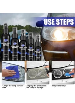 OUHOE Car Headlight Repair Fluid, Convenient Portable Auto Headlight Restoration Liquid, Long Lasting Innovative Headlight Repair Polish, Scratch Removal Spray for Head Light Lens, (1pc 50ml)  - Image 3