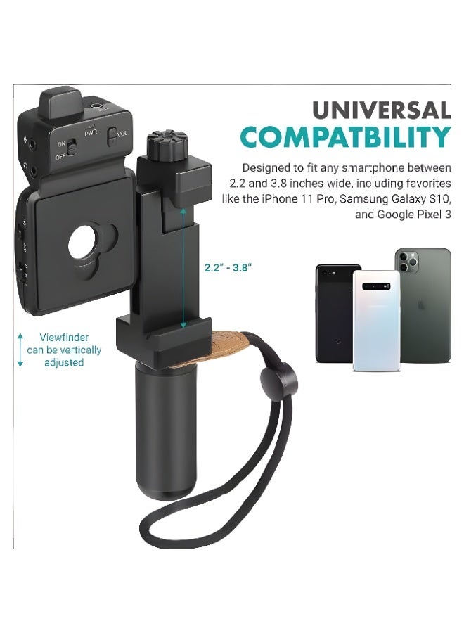 بويا طقم تصوير احترافي BOYA SmartCine W1 شامل ميكروفون لاسلكي وعدسة وإضاءة LED وحامل للهاتف لتصوير الفيديوهات بدقة عالية – لون اسود - Image 2