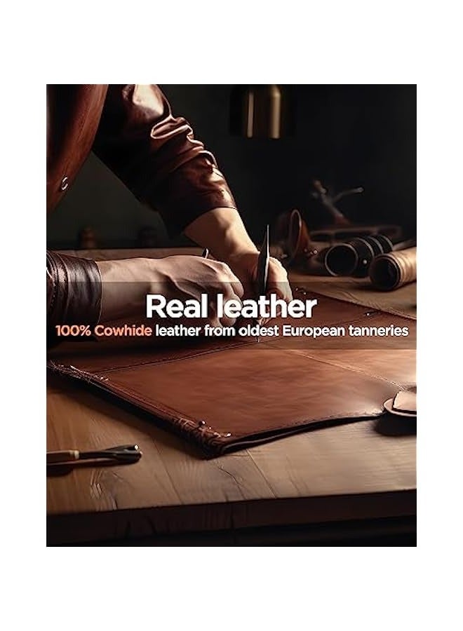 Leather protective cover for iPhone 13 Pro Max Brown - Image 2