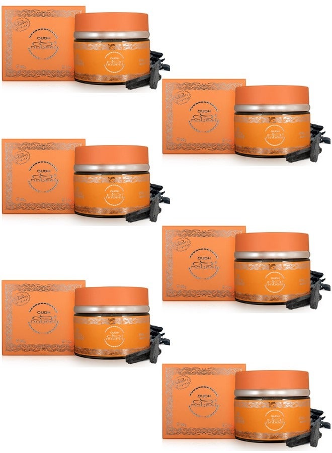 نبيل عبوة من 6 بخور نبيل عود بخور 60 جم - Image 1