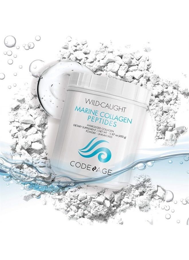 Codeage - Marine Collagen Powder - Wild-Caught Hydrolyzed Fish Collagen Peptides - Type 1 & 3 Collagen Protein Supplement - Amino Acids for Skin, Hair, Nails - Paleo Friendly, Non-GMO, 15.87 Ounces - Image 1