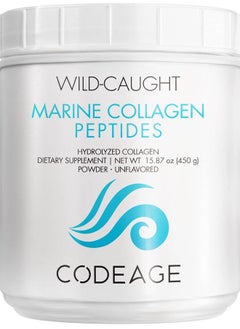 Marine Collagen Powder - Wild-Caught Hydrolyzed Fish Collagen Peptides - Type 1 & 3 Collagen Protein Supplement - Amino Acids for Skin, Hair, Nails - Paleo Friendly, Non-GMO, 15.87 Ounces