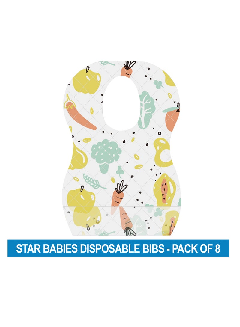 STAR BABiES مريلة قابلة للتصرف عبوة من 8 - طباعة الفواكه - Image 2