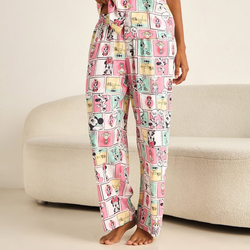 Splash FAV Pyjama Set Button-Down Shirt & Trousers Viscose - Image 4