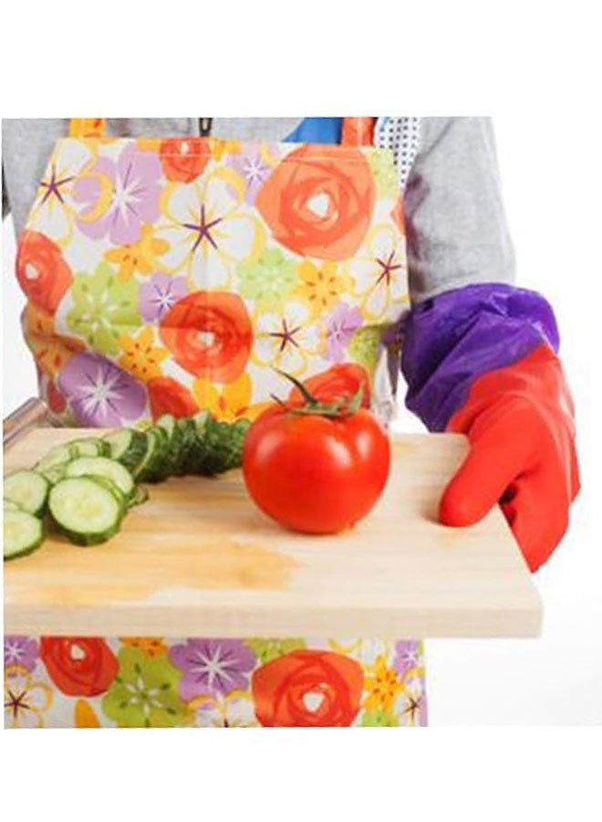 Winter Cleaning Gloves for Dishwashing and Laundry Long Warm Rubber Household Gloves with Skid Grip Durable and Flexible Cuff for Cold Weather Use - Image 5