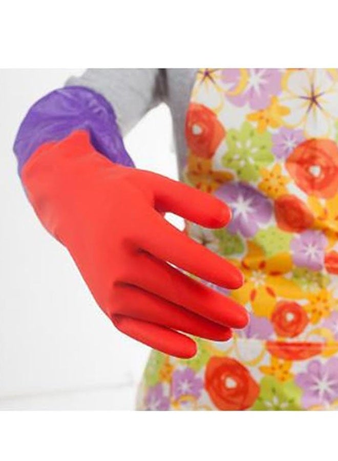 Winter Cleaning Gloves for Dishwashing and Laundry Long Warm Rubber Household Gloves with Skid Grip Durable and Flexible Cuff for Cold Weather Use - Image 2