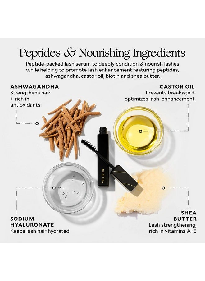 Velour Lashes Pretty Big Deal Lash Boosting Mascara With Peptides Effective 3 In 1 Tubing Mascara Lash Protector And Enhancement Serum To Nourish Eyelashes Premium Luxury Beauty Products  - Image 5
