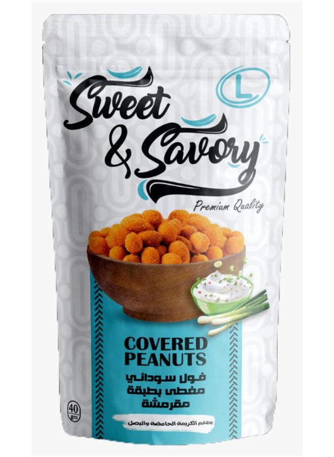 Sweet & Savory Covered Peanut With Sour Cream And Onions Flavour- 40 Gram 