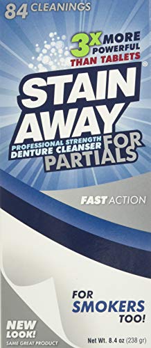 Stain-Away Regent Labs Stain Away Professional Strength Denture Cleanser for Partials, 8.4 Ounce - Image 2