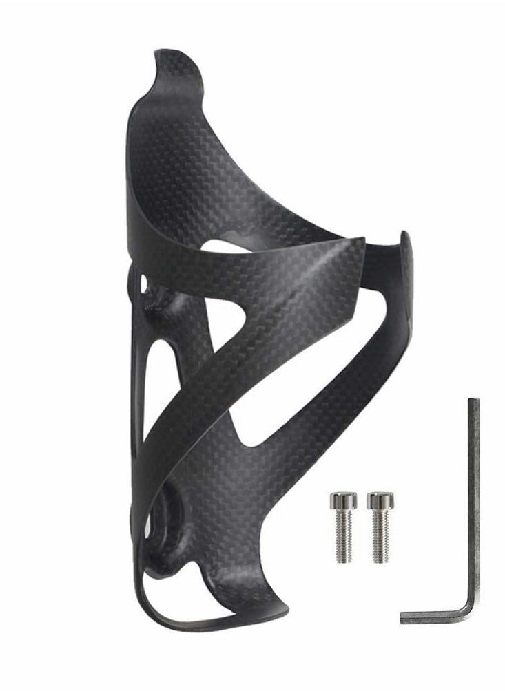 SYOSI Carbon Fiber Bottle Cage, Adjustable Ultra Light Bike Cup Holder, Ultra Light Full Carbon Fiber Drink Holder for Road Bike MTB Bike Rack Accessories  - Image 1