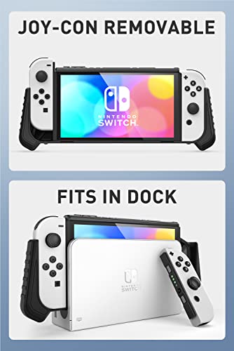 I-blason iBlason Armorbox for Nintendo Switch OLED Case 2021 Dockable Comfortable Grip Protective AntiScratch Case Compatible with Nintendo Switch OLED Model and JoyCon Controller White - Image 3