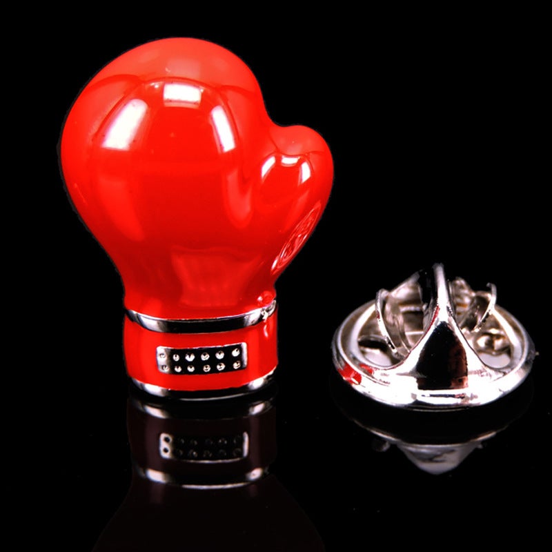 Elegant Music Brooch Pin for Men and Women Boxing Gloves