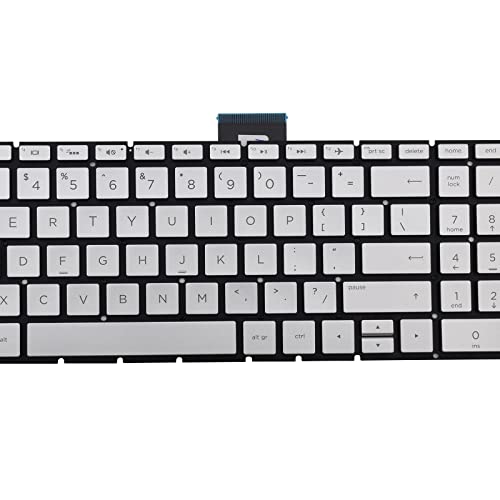 SUNMALL Replacement Keyboard Compatible with HP 15-BS 15-BP 15-BR 15-BW 15G-BR 15Q-BD 15Z-BW 17G-BR 15-RA 15-RB 17-BS (Sliver with Backlit) - Image 5