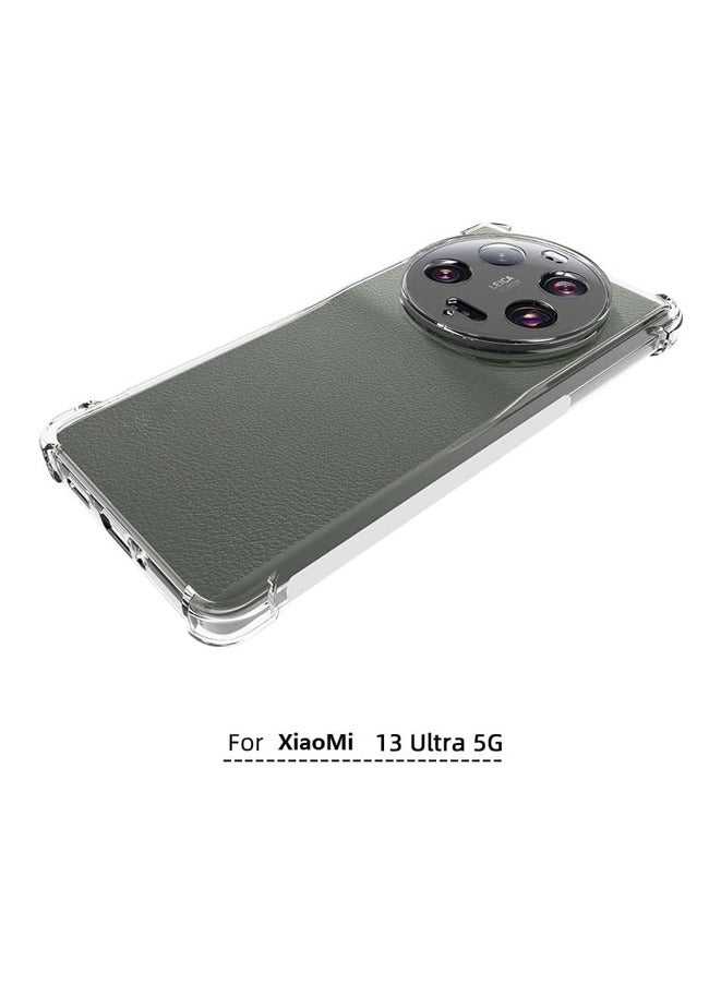 مويكسين حافظة لهاتف Xiaomi 13 Ultra 5G، غطاء هاتف مرن مقاوم للصدمات من مادة TPU لحماية كيس الغاز من السيليكون الناعم مضاد للسقوط لهاتف Xiaomi 13 Ultra 5G 2023 (شفاف) - Image 4