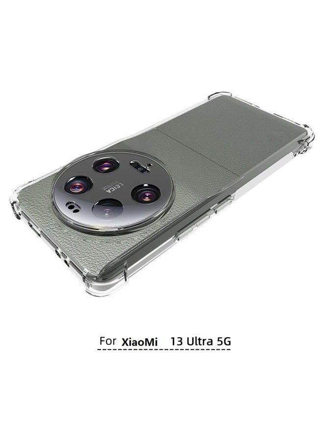 مويكسين حافظة لهاتف Xiaomi 13 Ultra 5G، غطاء هاتف مرن مقاوم للصدمات من مادة TPU لحماية كيس الغاز من السيليكون الناعم مضاد للسقوط لهاتف Xiaomi 13 Ultra 5G 2023 (شفاف) - Image 5