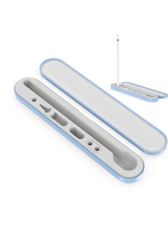KASTWAVE Portable Pen Pouch for Apple Pencil 2nd Generation and 1st Generation Magnetic Nib Holder Compact Accessory Organizer Capacitive Nib Sleeve Pen Case (Blue)  - Image 1