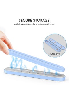 KASTWAVE Portable Pen Pouch for Apple Pencil 2nd Generation and 1st Generation Magnetic Nib Holder Compact Accessory Organizer Capacitive Nib Sleeve Pen Case (Blue)  - Image 5