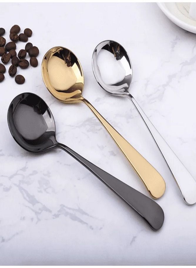 Black Coffee Cup Tasting Spoon  - Image 2