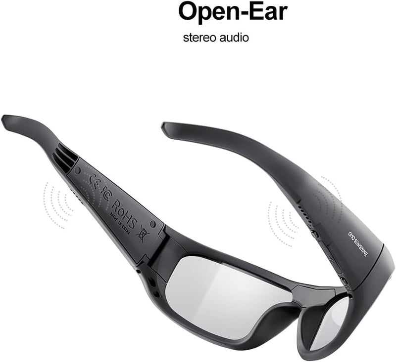 نظارات شمسية ذكية,نظارات شمسية مستقطبة مع مكبر صوت بلوتوث,حماية الأشعة فوق البنفسجية الرياضية / في الهواء الطلق والتحكم الصوتي,يونيسكس - Image 2