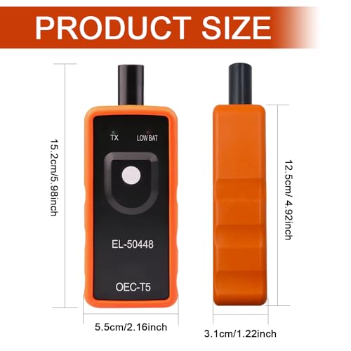 Lyxheth TPMS Relearn Tool for Car Tire Sensor, EL-50448 Tire Pressure Monitor Sensor Activation Reset Tool, Monitoring System Sensor Reset Programming Tool for Most Series Vehicles - Image 2